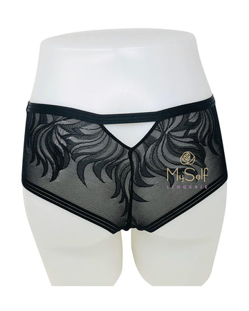 Triumph 10198887 Palm Spotlight Black Bandeau Brief myselflingerie.com